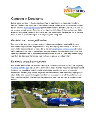 Camping Denekamp