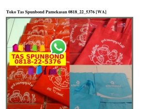 Toko Tas Spunbond Pamekasan Ö818.22.5376[wa]