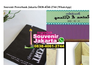 Souvenir Powerbank Jakarta 0838•406I•2744[wa]