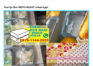 Nasi Ijo Box Ô819 1144 2625[wa]