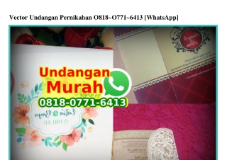 Vector Undangan Pernikahan 0818–0771–6413[wa]