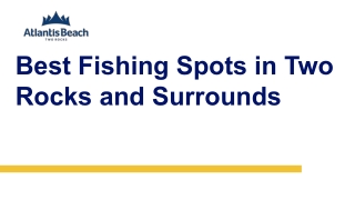 Best Fishing Spots in Two Rocks and Surrounds