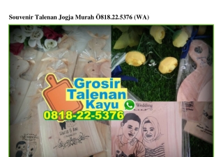 Souvenir Talenan Jogja Murah 0818•22•5376[wa]