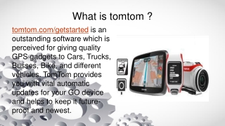 tomtom get started