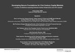 Developing Secure Foundations for 21st Century Capital Markets a review of initiatives impacting financial market infr