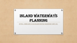 Inland waterways Planning