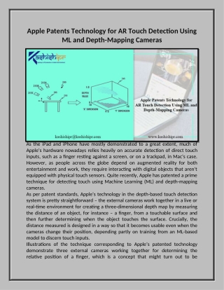 Apple Patents Technology for AR Touch Detection Using ML and Depth-Mapping Cameras