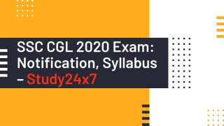 Notification Announce for SSC CGL 2020