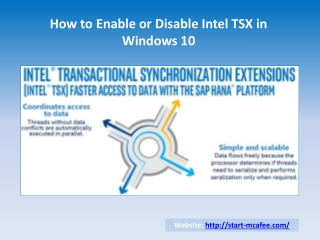 How to Enable or Disable Intel TSX in Windows 10