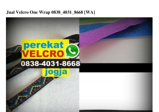 Jual Velcro One Wrap 0838–4031–8668[wa]