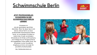 Jetzt professionelles Schwimmen in der Schwimmschule Berlin lernen?