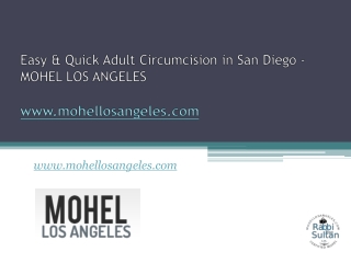 Easy & Quick Adult Circumcision in San Diego - MOHEL LOS ANGELES