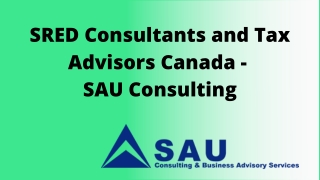 Small Business Tax Advisor Canada - SAU Consulting