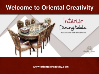 Welcome to Oriental Creativity