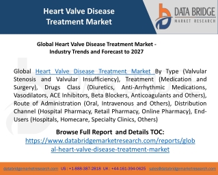 Global Heart Valve Disease Treatment Market - Industry Trends and Forecast to 2027