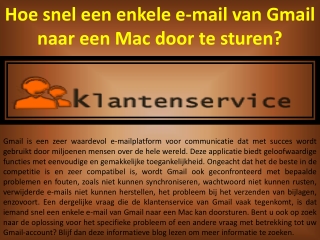 Hoe snel een enkele e mail van gmail naar een mac door te sturen