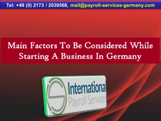 Main Factors To Be Considered While Starting A Business In Germany