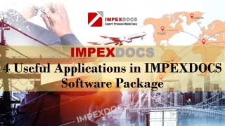 4 Useful Applications in ImpexDocs Software Package