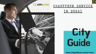 Affordable Chauffeur Services In Dubai | Instant Online Booking