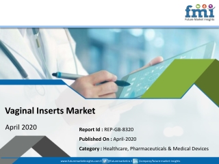 Detailed examination of the Vaginal Inserts Market research to hold a high potential for growth by  2018 - 2028