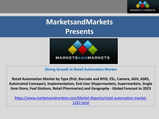 Strong Growth in Retail Automation Market