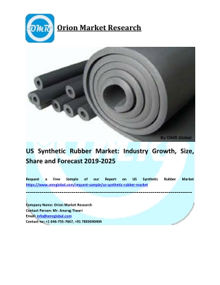 US Synthetic Rubber Market: Industry Growth, Size, Share and Forecast 2019-2025