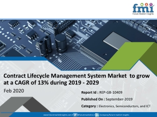 Global Contract Lifecycle Management System Market  is Expected to Grow at a Massive CAGR of over 13% During 2019 - 2029