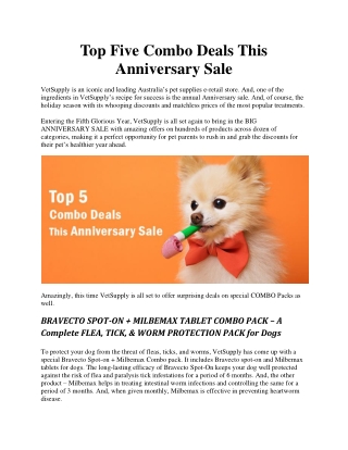 Top Five Combo Deals This Anniversary Sale