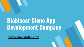 BlaBlaCar Clone App | BlaBlaCar Clone Script