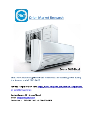 China Air Conditioning Market Size, Industry Trends, Leading Players, Share and Forecast 2019-2025