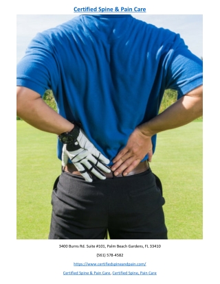 Certified Spine & Pain Care