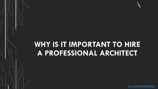Why is it Important to Hire a Professional Architect?