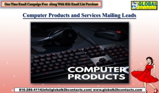 Computer Products and Services Mailing Leads