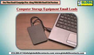 Computer Storage Equipment Email Leads