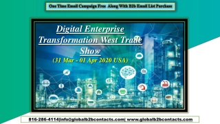 Digital Enterprise Transformation West Trade Show
