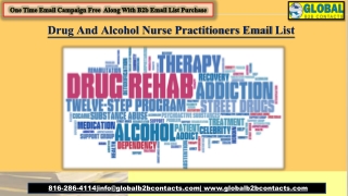 Drug And Alcohol Nurse Practitioners Email List