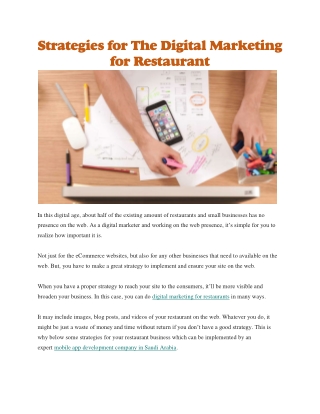 Digital marketing for restaurants