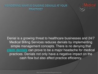 Wondering What is Causing Denials at your Practice?