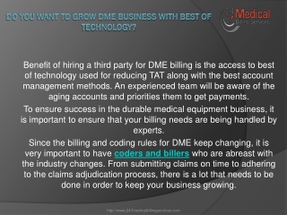 Do you want to Grow DME Business with best of Technology?