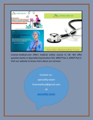 Medical Course Online | License-medical.com