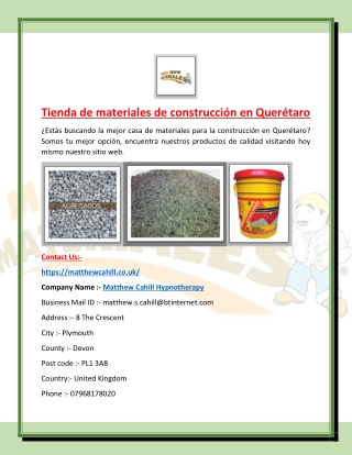 http://www.authorstream.com/Presentation/masquemateriales-4203173-tienda-de-materiales-construcci-quer-taro/