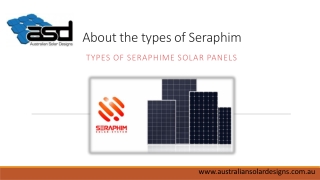Types of seraphime solar panels