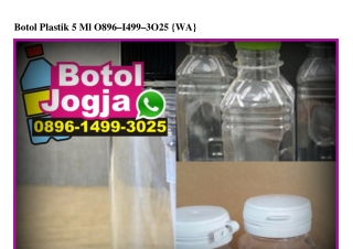 Botol Plastik 5 Ml 0896·I499·3025[wa]