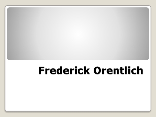 Frederick Orentlich