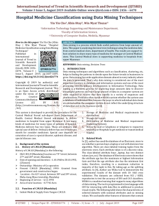 Data mining is a process which finds useful patterns from large amount of data. This paper is analyzing decision trees t