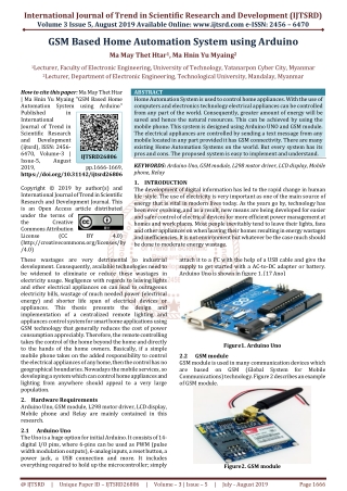 GSM Based Home Automation System using Arduino