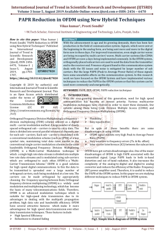 PAPR Reduction in OFDM using New Hybrid Techniques