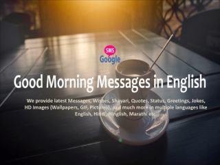 Good Morning Messages in English