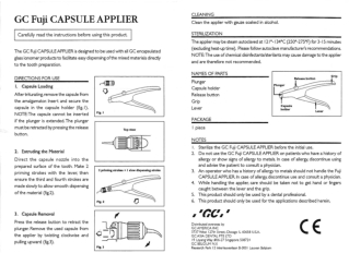 GC Capsule Applier Applicator Gun for (GC Fuji) - GC India Dental