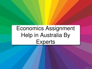Get The Most Trusted Economics Assignment Help In Australia